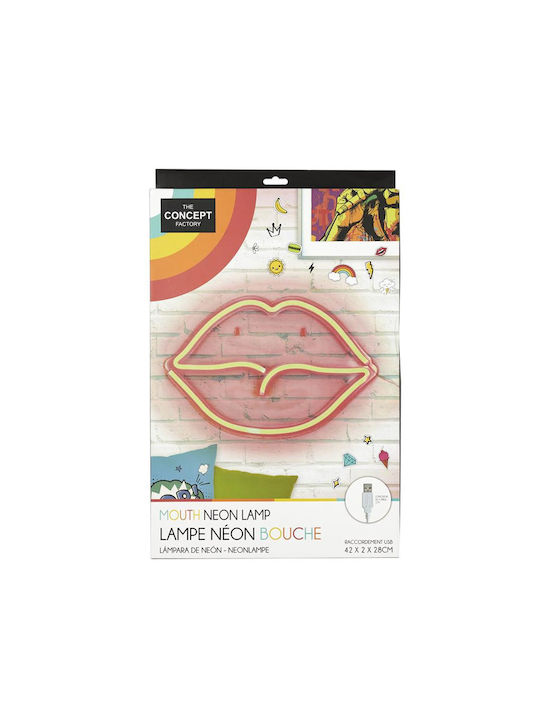 The Home Deco Factory Neon Διακοσμητικό Φωτιστικό Mouth LED Φιγούρα 43x28εκ.