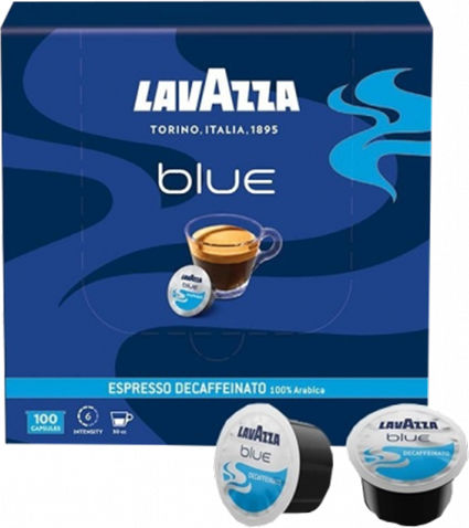 Lavazza Capsule Espresso Decaffeinato Decafeinizat Compatibile cu Mașina LavAzza Blue 100capace