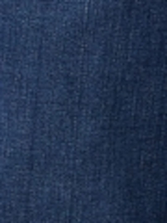 Texas Men's Elastic Jeans Pants with Slim Straight Fit Blue