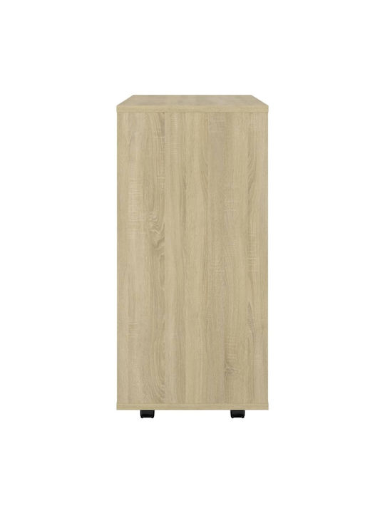 Ντουλάπι Γραφείου Ξύλινο με Ρόδες Sonoma 60x35x75cm