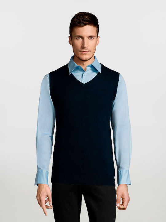Sol's Men's Sleeveless Promotional Blouse Navy Blue