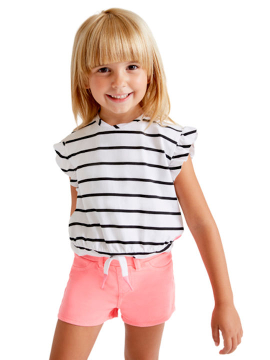 Mayoral Kids Blouse Short Sleeve White