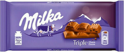 Milka Triple Chocolate Milk Choco Cocoa 90gr 1pcs