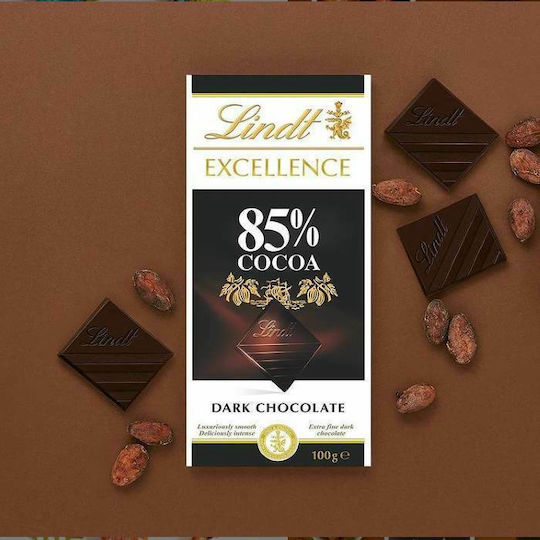 Lindt Excellence Chocolate Dark almond with 85% Cocoa 100gr