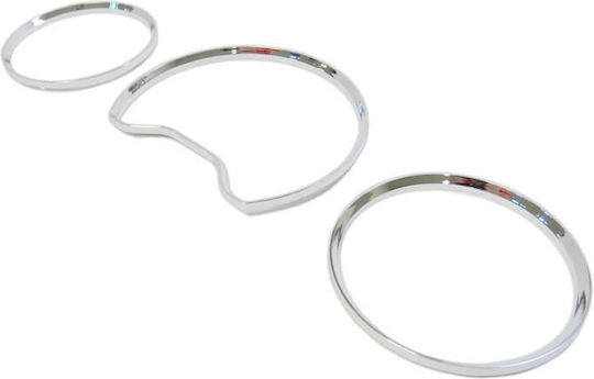 Carner Δαχτυλίδια Καντράν για Mercedes-Benz E-Class W210 1996-2000 Χρώμιο