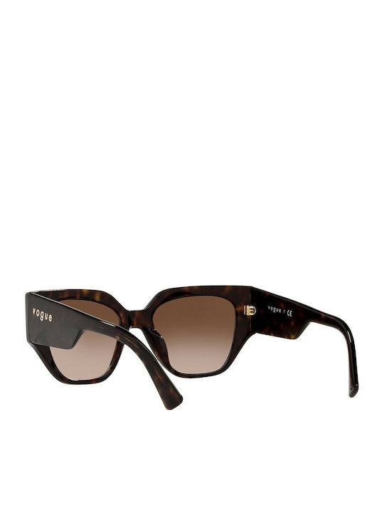 Vogue Women's Sunglasses with Brown Tartaruga Plastic Frame and Brown Lens VO5409S W65613