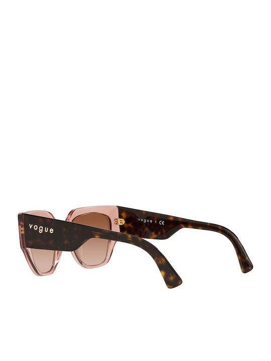 Vogue Feminini Ochelari de soare cu Roz Cadru și Maro Degrade Lentilă VO5409S 282813