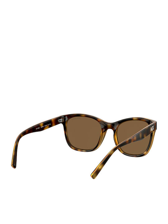 Armani Exchange Unisex Γυαλιά Ηλίου με Καφέ Κοκκάλινο Σκελετό και Χρυσό Καθρέφτη Φακό AX4105S 82135A