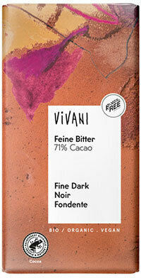 Vivani Fine Dark Βιολογικό Προϊόν Σοκολάτα Υγείας Vegan με 71% Κακάο 100gr