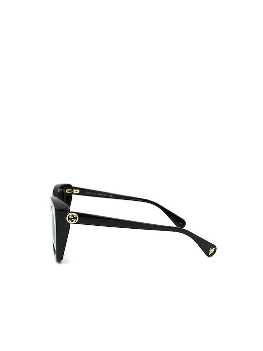 Gucci Women's Sunglasses with Black Plastic Frame and Black Gradient Lens GG0921S 001