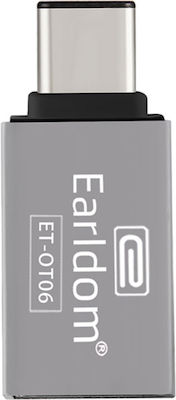 Earldom ET-OT06 Converter USB-C male to USB-A female Silver