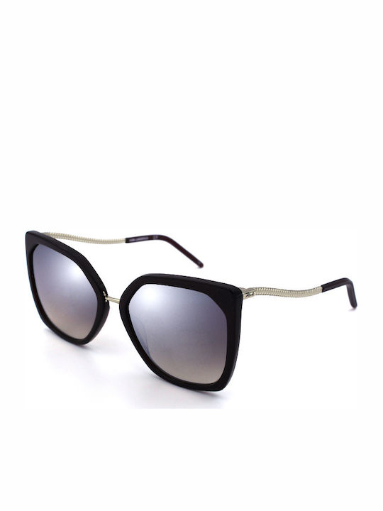 Karl Lagerfeld Γυαλιά Ηλίου Καφέ με Mixed Σκελετό Karl Lagerfeld Γυαλιά Ηλίου Καφέ με Mixed Σκελετό