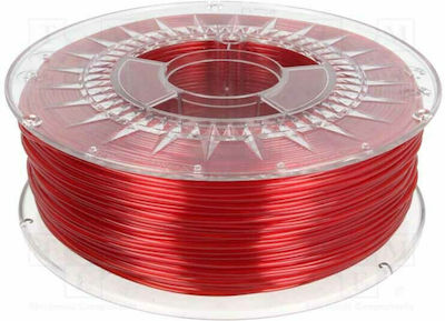 Devil Design PETG 3D Printer Filament 1.75mm Ruby Red Transparent 1kg