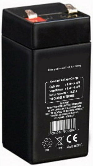 TC Battery TS4-4 Μπαταρία UPS με Χωρητικότητα 4Ah και Τάση 4V