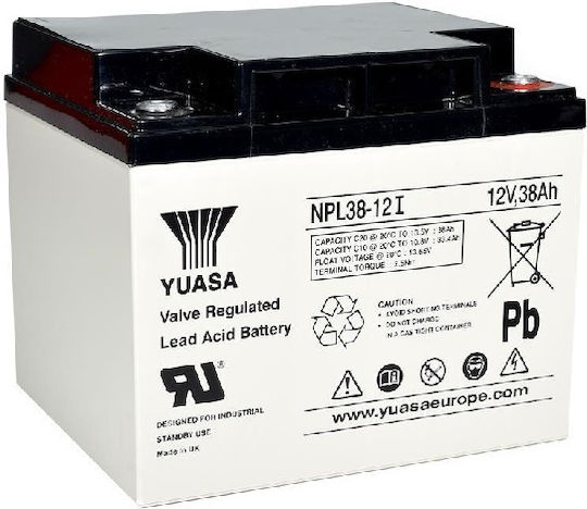 Yuasa NPL38-12I UPS Battery with Capacity 38Ah and Voltage 12V 1pcs