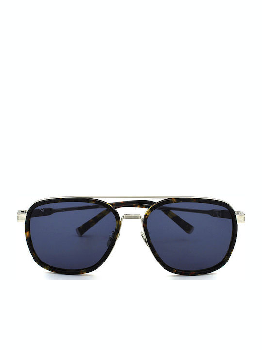 Police Lewis Hamilton Men's Sunglasses with Brown Tartaruga Frame and Blue Lens SPLC49 04BL