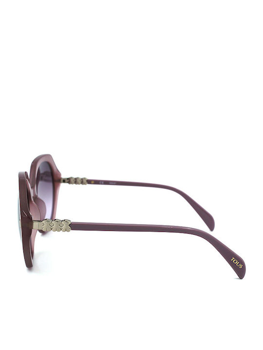 Tous Women's Sunglasses with Pink Plastic Frame and Purple Gradient Lens STOA92 02G1