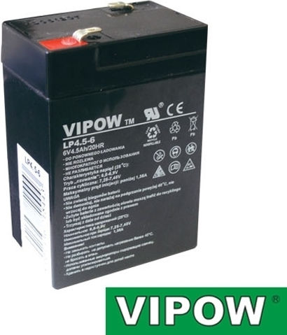 Vipow LP4.5-6 Μπαταρία UPS με Χωρητικότητα 4.5Ah και Τάση 6V 1τμχ