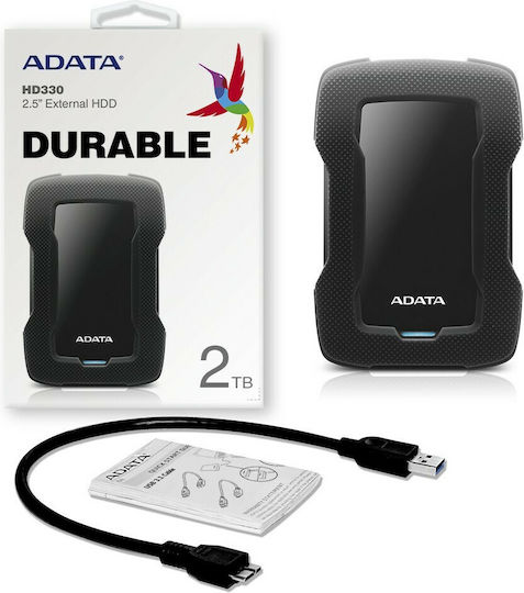 Adata HD330 USB-A 3.1 Външен HDD 2TB 2.5" Черен