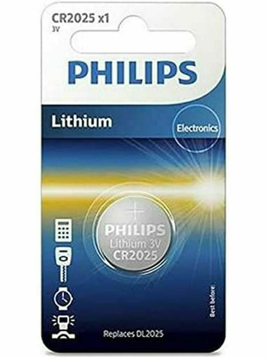 Philips Батерия Литий За часовници CR2025 3V 1бр