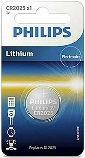 Philips Batterie Lithium für Uhren CR2025 3V 1Stück