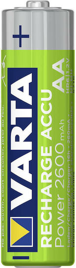 Varta LCD Charger 4 Batteries Ni-MH Size AA/AAA Set with 4x AA 2500mAh in Gray color