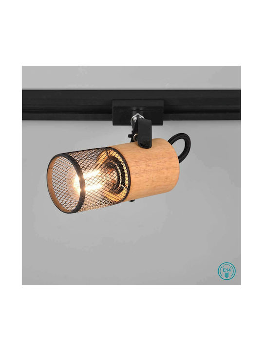 Trio Lighting Duoline Single Spot with Socket E14 in Brown Color