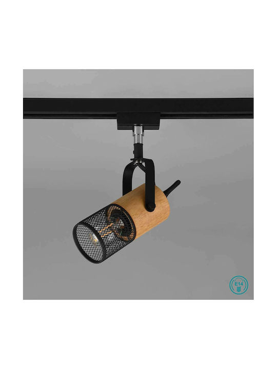 Trio Lighting Duoline Single Spot with Socket E14 in Brown Color