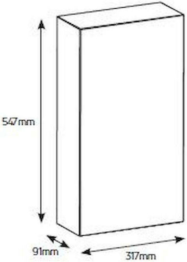 Geyer Olympus Walled 12-Elements Fuse Box with 3 Rows W317xH547xD91mm