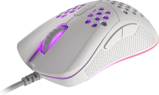 Genesis Krypton 555 RGB Геймърска Мишка 8000 DPI Бял