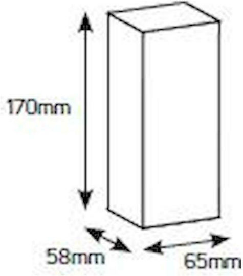 Geyer Dirfys Walled 2-Elements Fuse Box with 1 Row W65xH170xD58mm