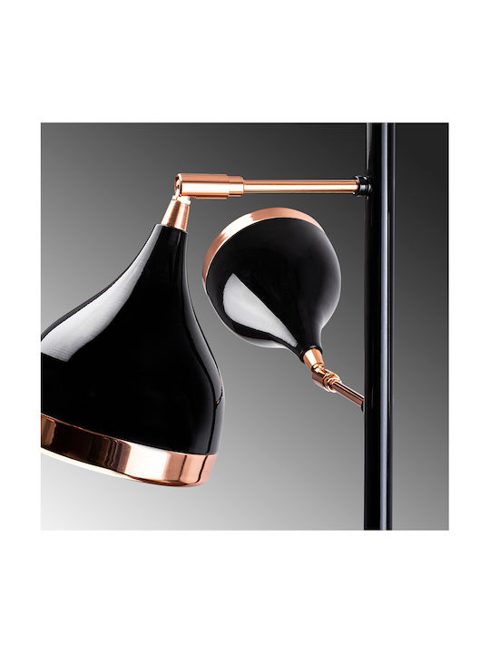 Yildo Floor Lamp H163xW52cm. with Socket for Bulb E27 Black
