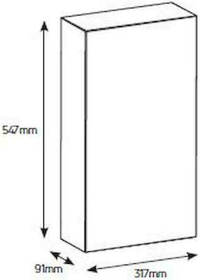 Geyer Όλυμπος Walled 12-Elements Fuse Box with 3 Rows W317xH547xD91mm VU333