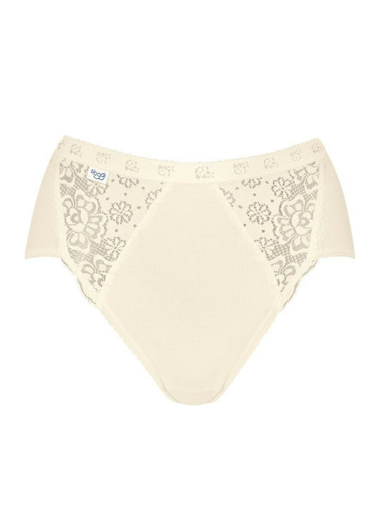 Chic Tai High-waisted Women's Slip with Lace Ecru