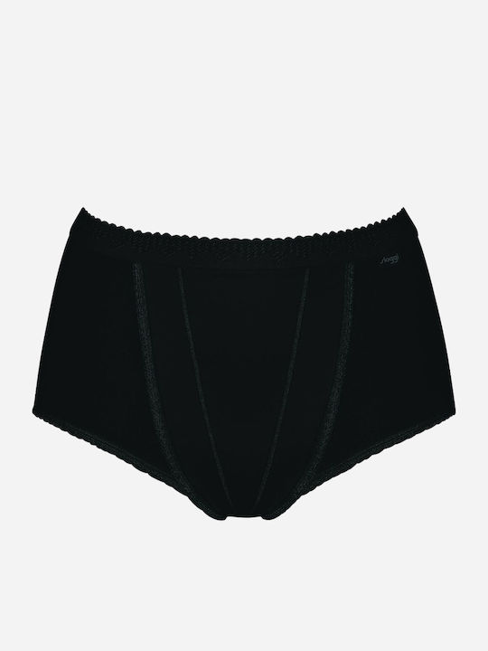 Control Maxi Talie înaltă Femeie Boxer Negru