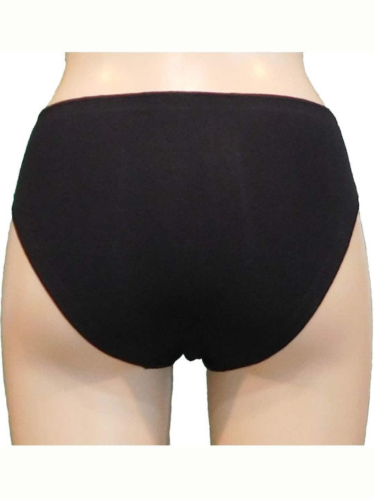 0003 Damen Slip 3Pack Nahtlos Schwarz