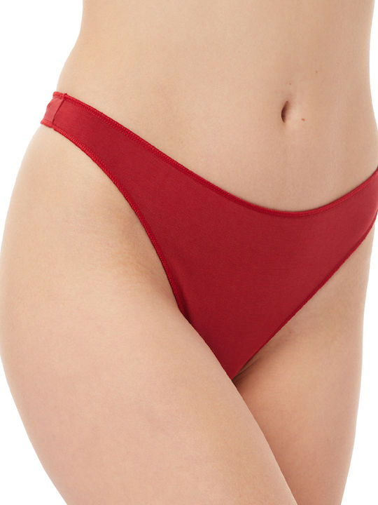 Fimelle Women's String 2Pack Red/Black
