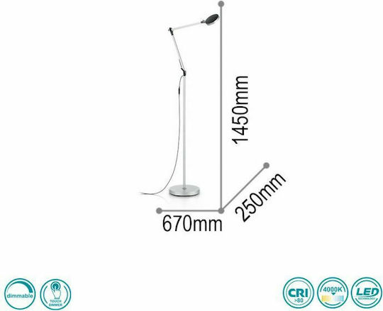 Ideal Lux Futura PT1 LED Lampă de Podea Î145cm. Alb Ideal Lux Futura PT1 LED Lampă de Podea Î145cm. Alb