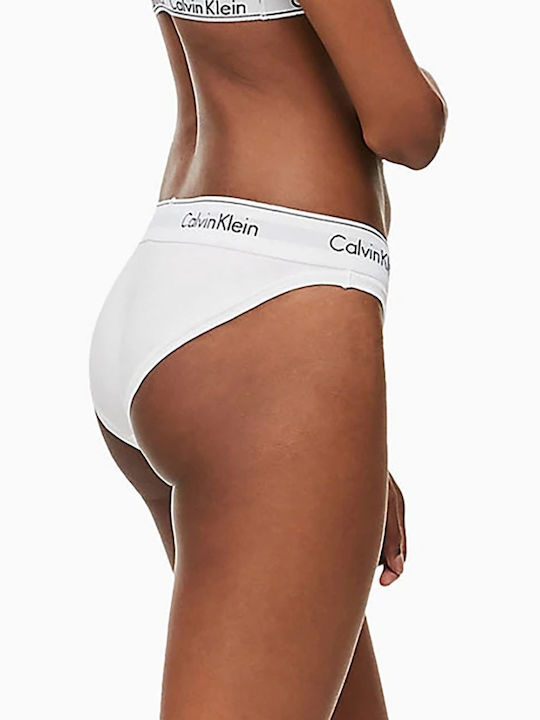 Calvin Klein Baumwolle Damen Slip Weiß