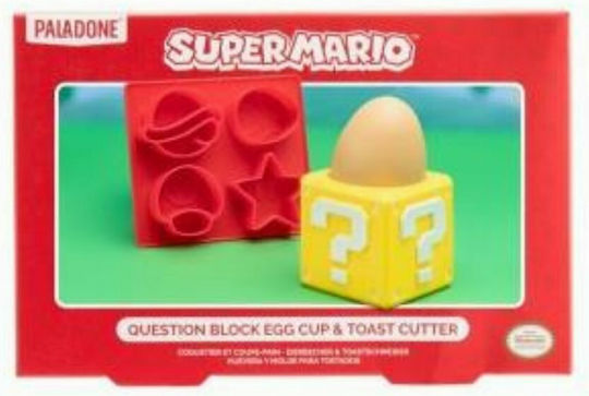 Paladone Super Mario Question Block Αυγοθήκη Πλαστική Κίτρινη