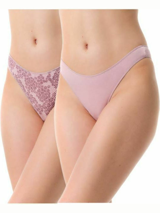 Minerva Fimelle String 2Pack Ροζ
