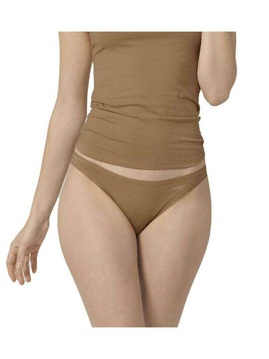 Go H Mini Βαμβακερά Women's Slip 2Pack Brown