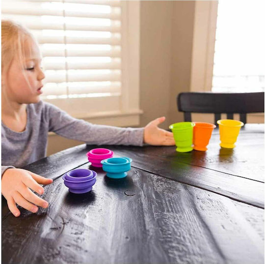 Fat Brain Toys Παιχνίδι Στοίβαξης Suction Kupz για 12+ Μηνών