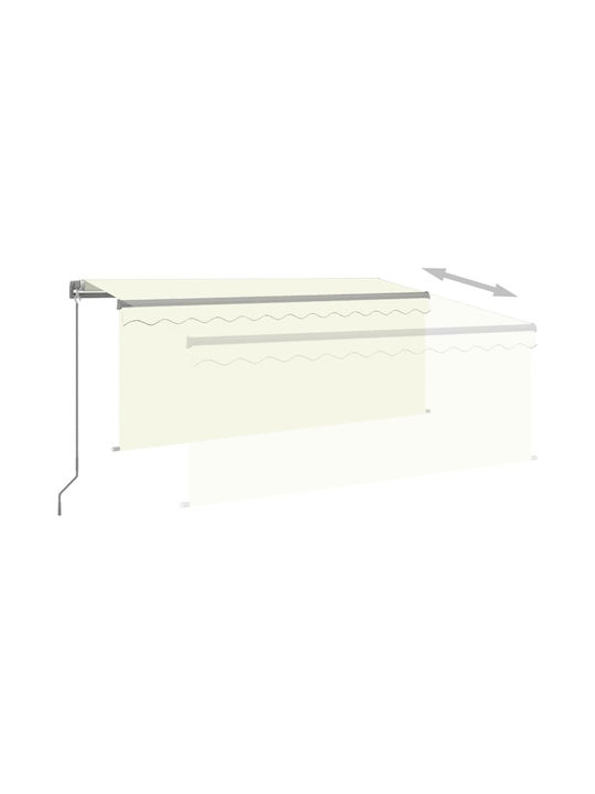 vidaXL Τέντα Βεράντας Κρεμ 3x2.5m