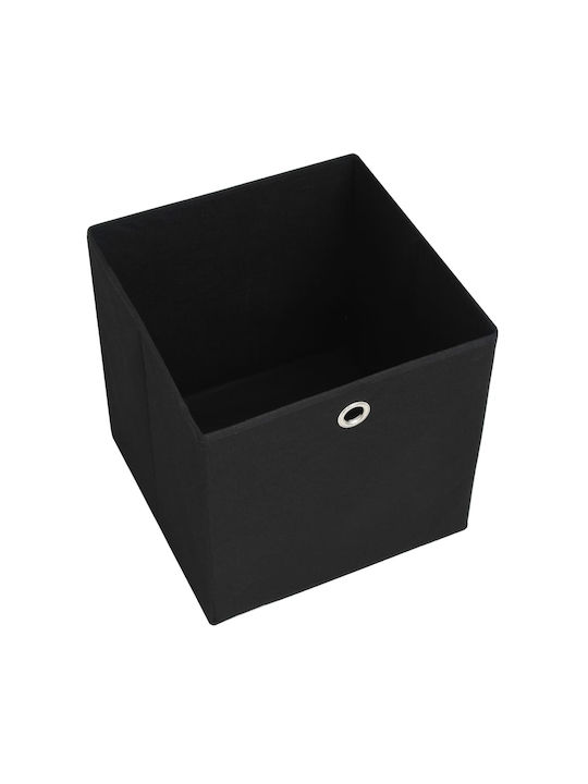 vidaXL vidaXL Kunststoff Aufbewahrungsbox mit Deckel Schwarz 28x28x28cm 10 Stück