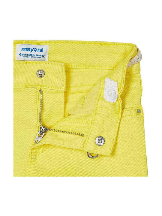 Mayoral Kids Shorts/Bermuda Fabric Yellow