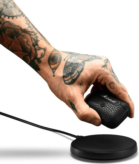 Marshall Motif ANC In-ear Bluetooth Handsfree Ακουστικά με Αντοχή στον Ιδρώτα και Θήκη Φόρτισης Μαύρα