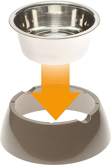 Ferplast Jolie Stainless Steel Food & Water Bowl for Dog & Cat 500ml 17.1x5.5cm