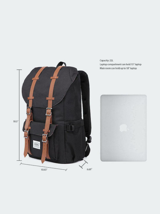 Kaukko Harper 22.4lt Μαύρο