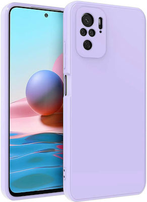 Bodycell Square Liquid Back Cover Σιλικόνης Λιλά (Redmi Note 10 / 10s)